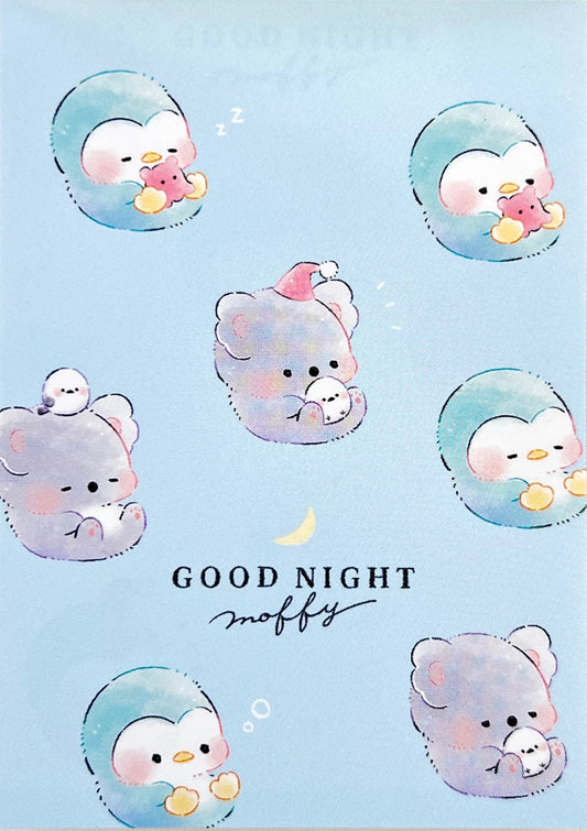 211703 Kamio Bear Penguin Good Night Mini Notepad-10