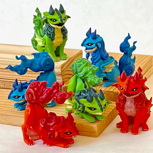 X 70244 Komainu Dragon Figurine Capsule-DISCONTINUED
