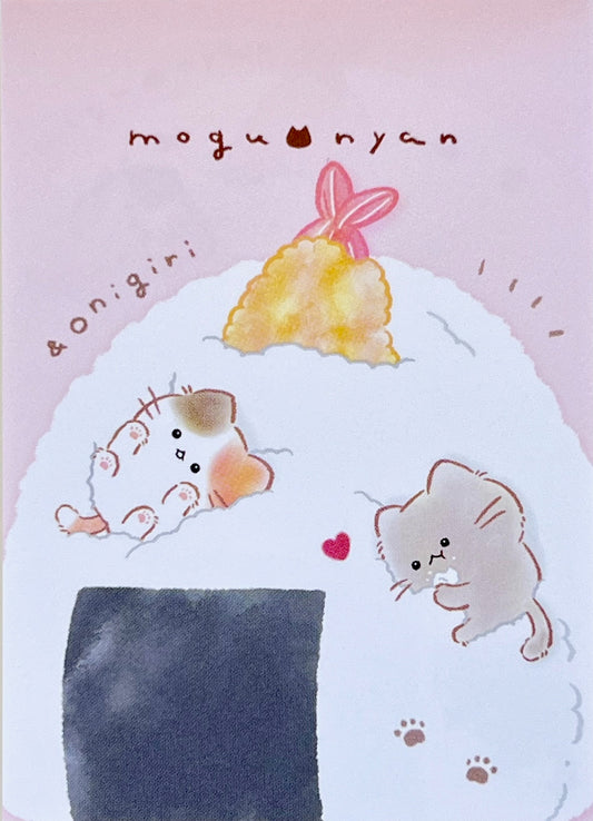 X 217435 Riceball Cat Mini Notepad-DISCONTINUED