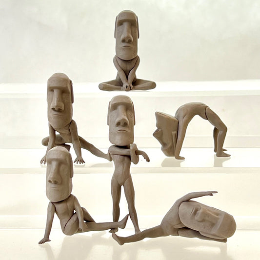 X 70322 Stretching Easter Island Moai Figurines Vol. 2 Capsule-DISCONTINUED