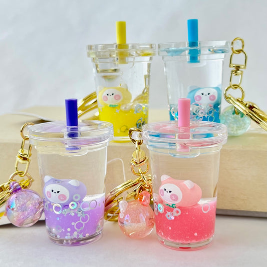 12073 CUTE BEAR BOBA FLOATY KEY CHARM-12