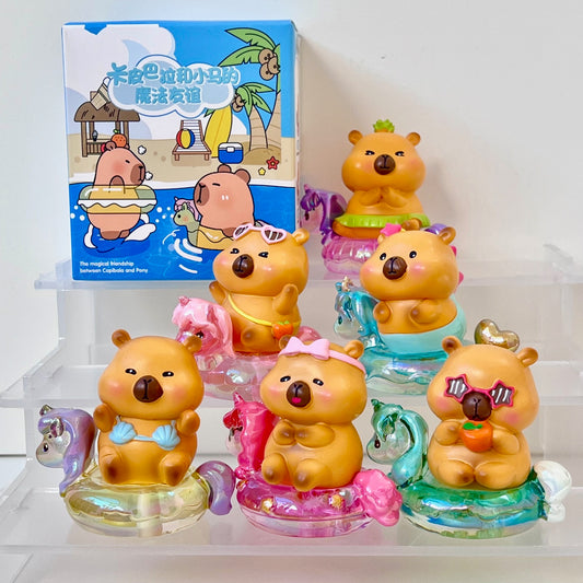 X 71201 CAPYBARA BEACH FIGURINE BLIND BOX-DISCONTINUED