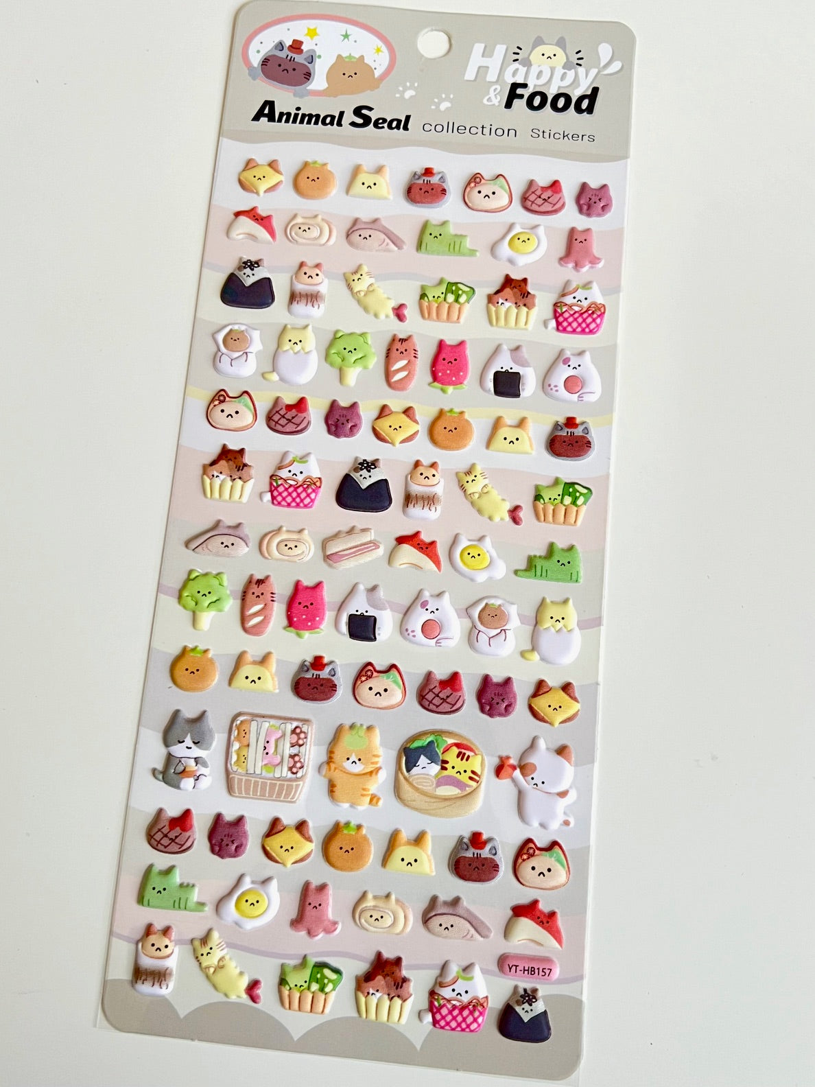 11031 Cat Food Puffy Stickers-10