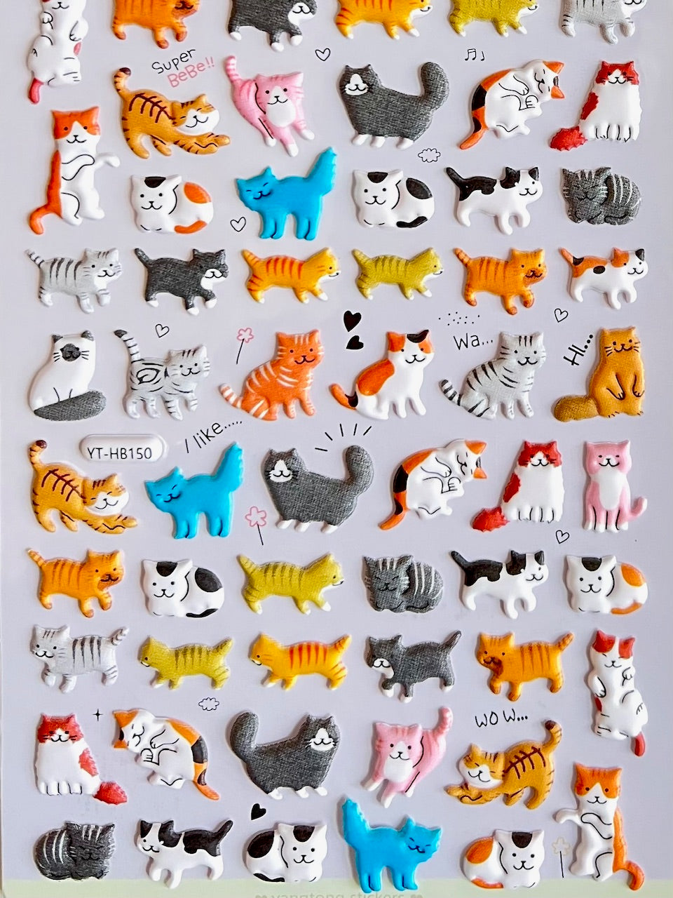 11038 Kitten Puffy Stickers-10
