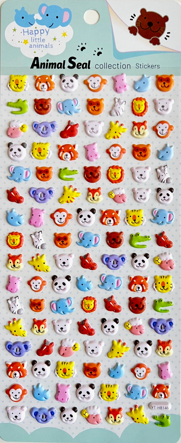 11040 Zoo Animals Puffy Stickers-10