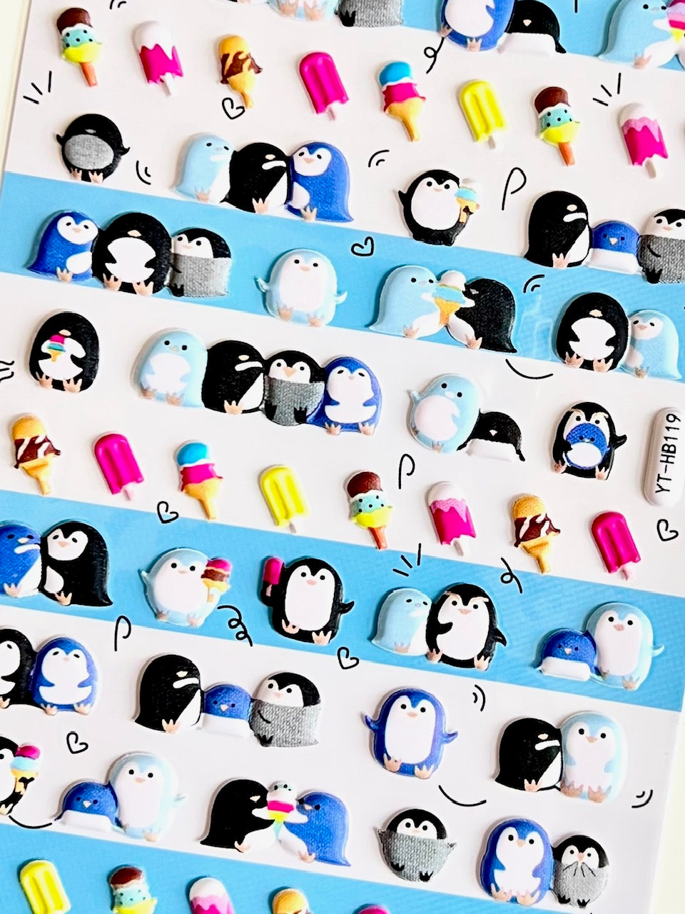 11043 Penguin Puffy Stickers-10