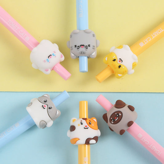 22604 TOAST CATS RETRACTABLE GEL PEN-36