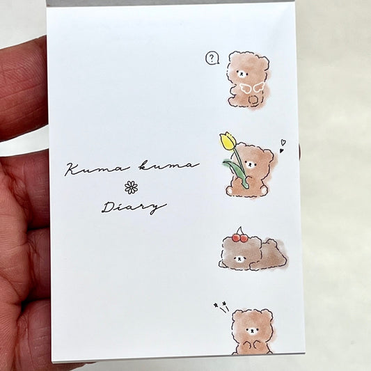 112669 Kuma Kuma Bear Diary Mini Notepad-10