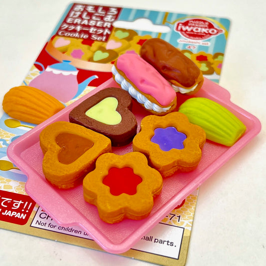 38374 COOKIES ERASER CARD-10 CARDS