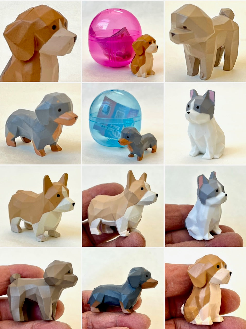 X 70257 Carved Dogs Figurine Capsule-DISCONTINUED
