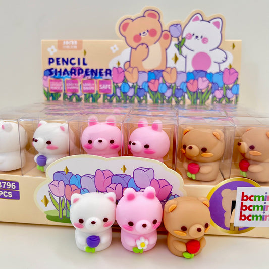 33320 TULIP ANIMALS PENCIL SHARPENER-24