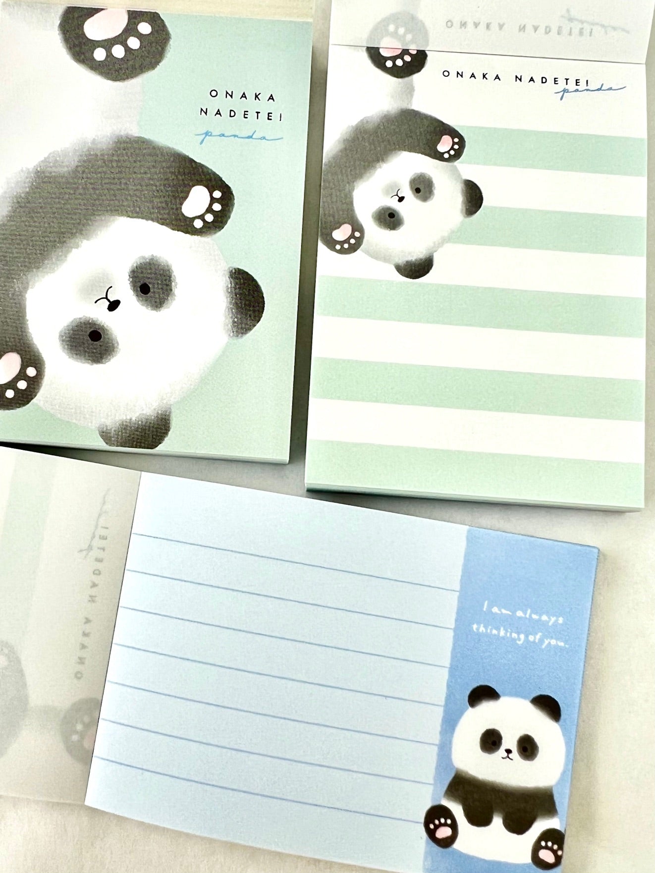 114109 CRUX Panda Onaka Nadetei Mini Notepad-10