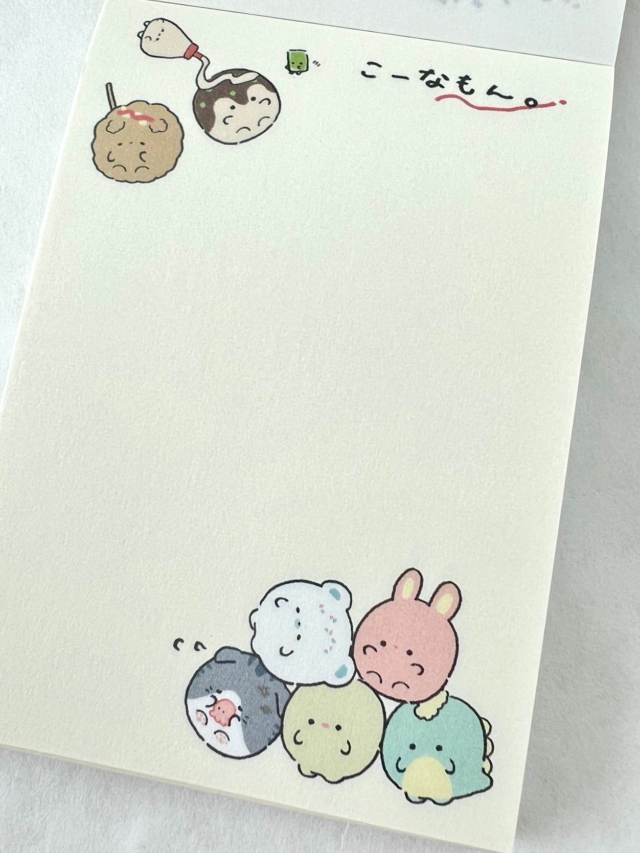 114551 Round Animals Takoyaki Konamon Mini Notepad-10