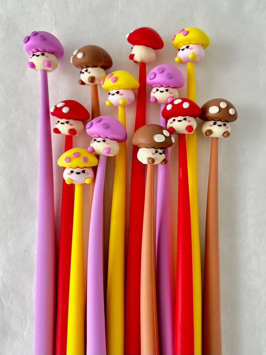 22573 MUSHROOM BUDDY WIGGLE GEL PEN-48