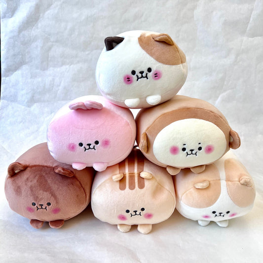 X 63476 ROUND ANIMAL PLUSH-DISCONTINUED