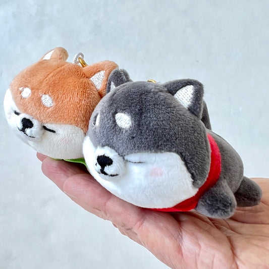 X 63316 CRUX SLEEPING AKITA DOG BUDDIES PLUSH CHARMS-DISCONTINUED