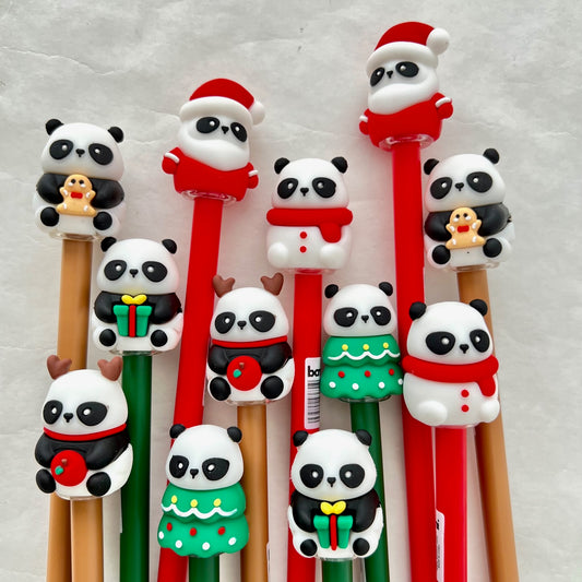 X 22595 CHRISTMAS PANDA GEL PEN-DISCONTINUED