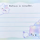 116617 Bear & Unicorn Motchiri Babi Rainbow Mini Notepad-10