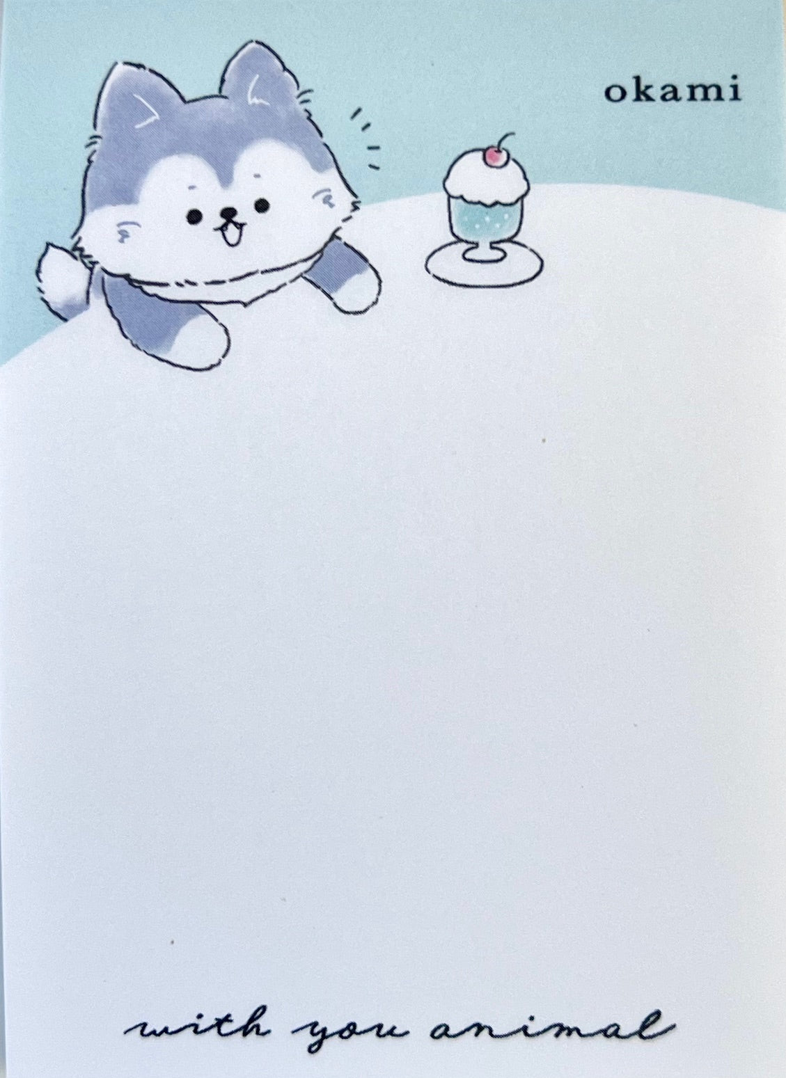 216437 Puppy Husky Dessert Mini Notepad-10