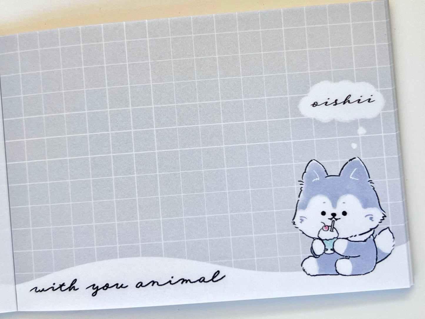 216437 Puppy Husky Dessert Mini Notepad-10