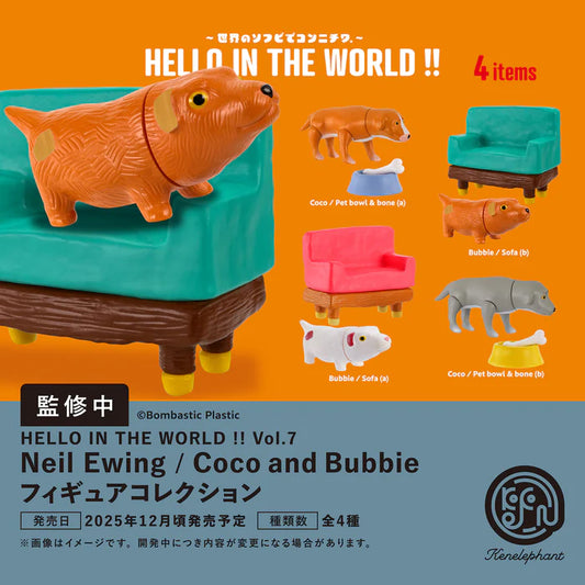 73197 Dog Coco & Bubbie Hello in the World Vol.7 Figurines Blind Box-12