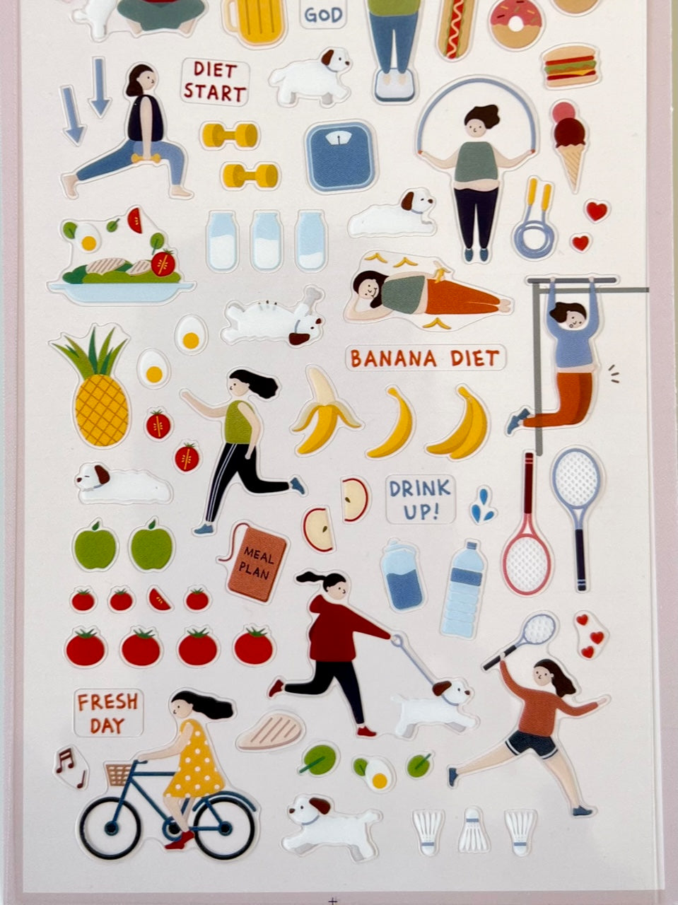 01063 DIET & EXERCISE LIFE STICKERS-12