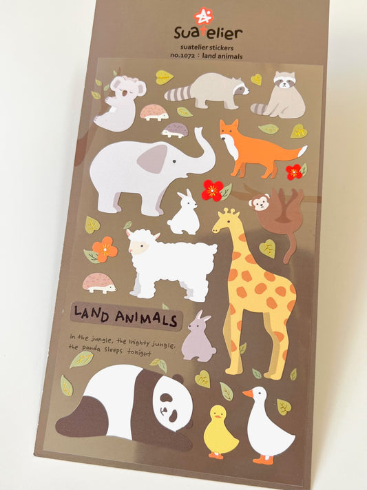 01072 LAND ANIMAL STICKERS-12