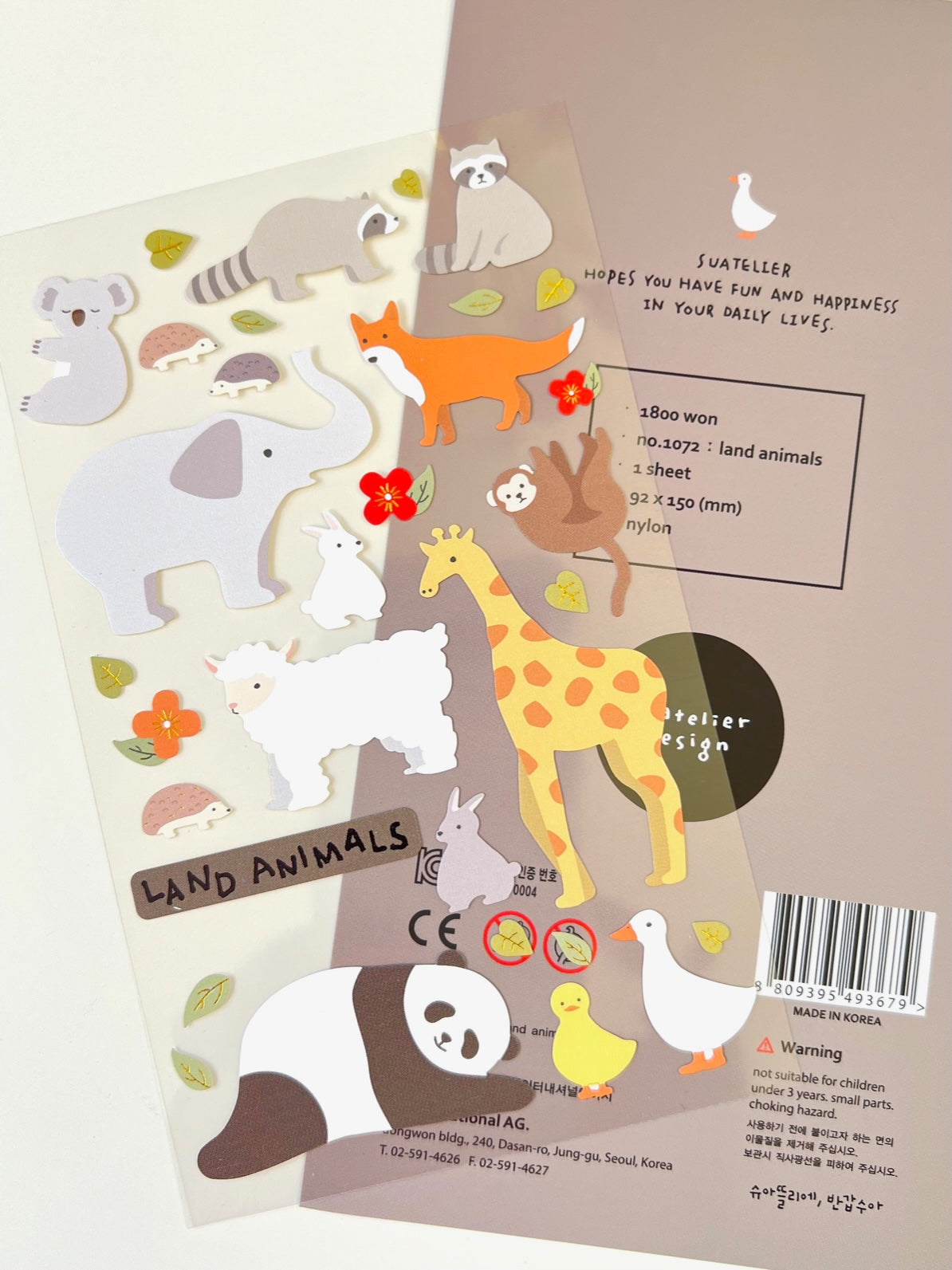 01072 LAND ANIMAL STICKERS-12