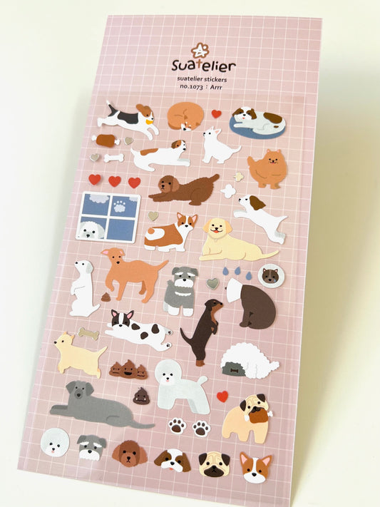 01073 ARR! PUPPY DOG STICKERS-12