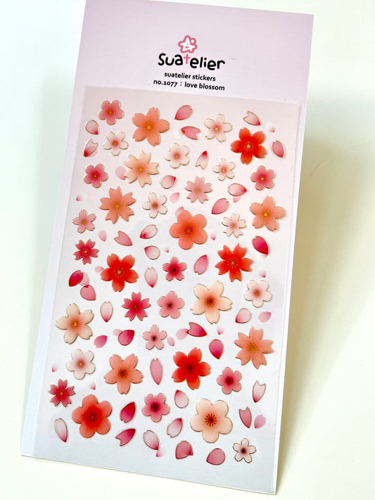 01077 LOVE BLOSSOM STICKERS-12
