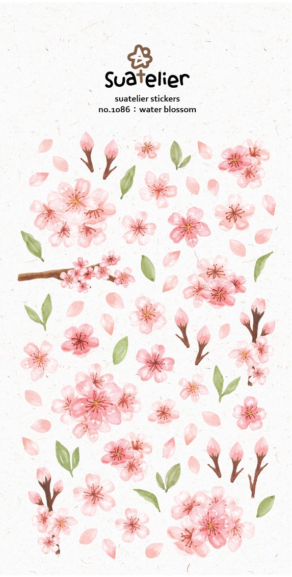 01086 WATER BLOSSOM STICKERS-12