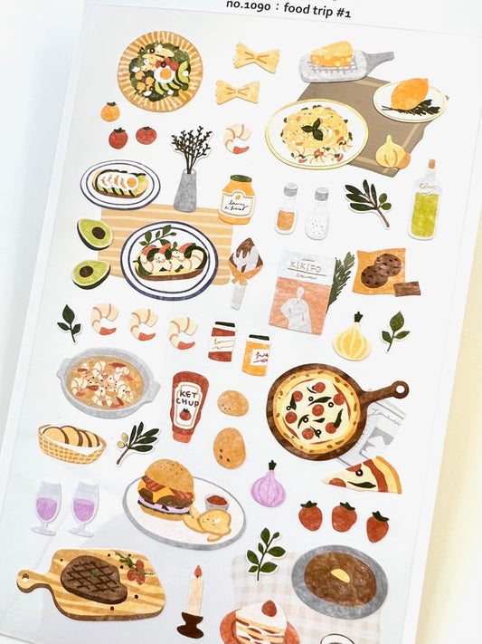 X 01090 FOOD TRIP VOL. 1 STICKERS-DISCONTINUED