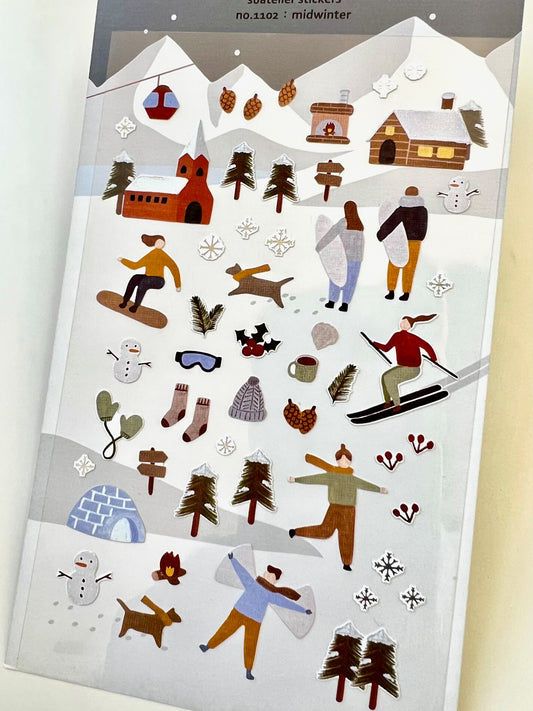 X 01102 MIDWINTER STICKERS-DISCONTINUED