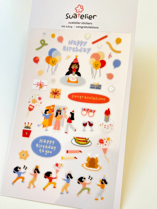 01114 BIRTHDAY CONGRATULATIONS STICKERS-12