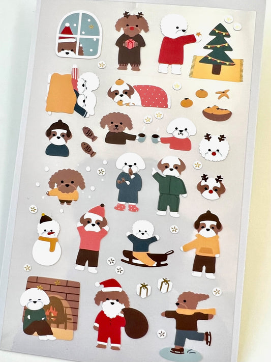 X 01115 MERRY HODOO ANIMALS STICKERS-DISCONTINUED