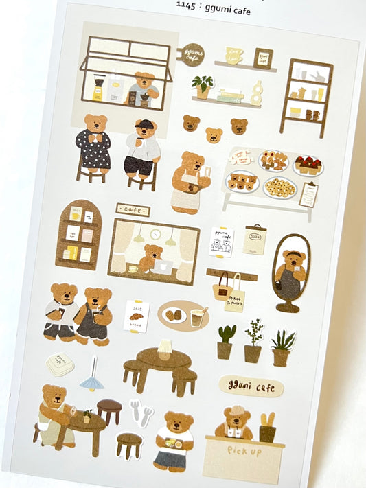 01145 BEAR CAFE STICKERS-12