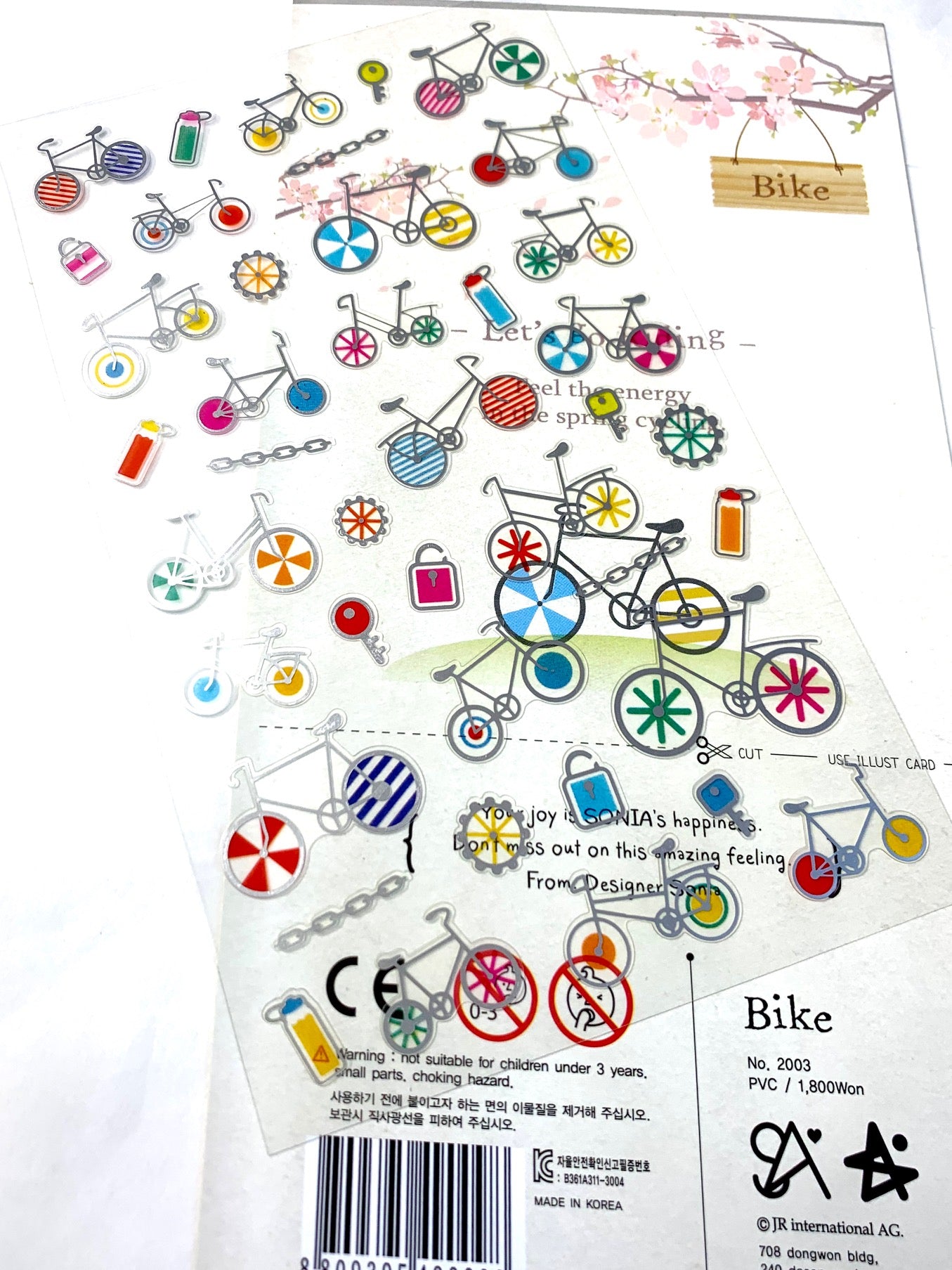 02003 BIKE PVC Sticker-12