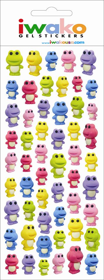 X 09175 FROG GEL STICKER-DISCONTINUED
