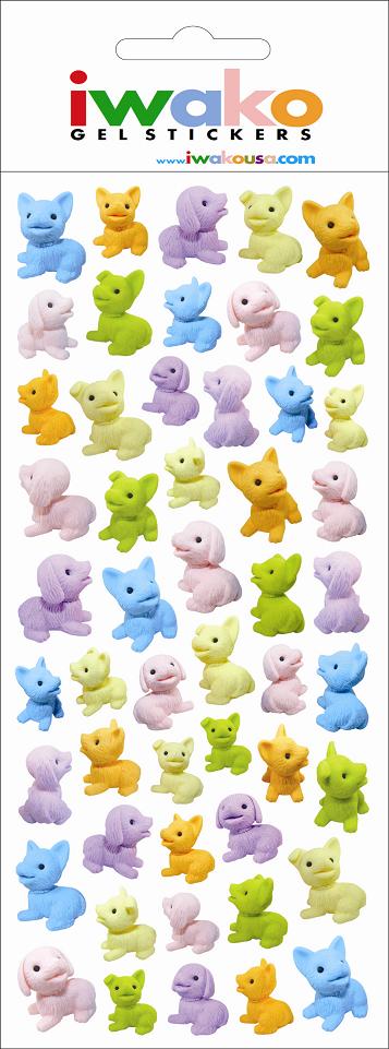 X 09176 PUPPY GEL STICKER-DISCONTINUED