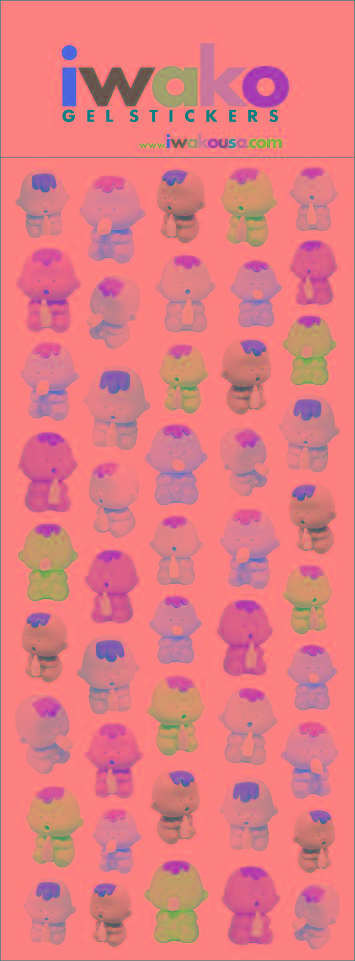 X 09181 IWAKO BABY STICKERS-DISCONTINUED