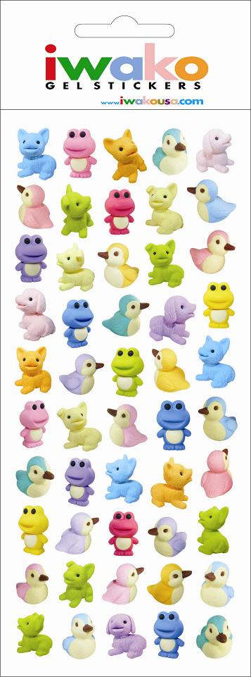 X 09194 LITTLE ANIMALS GEL STICKER-DISCONTINUED