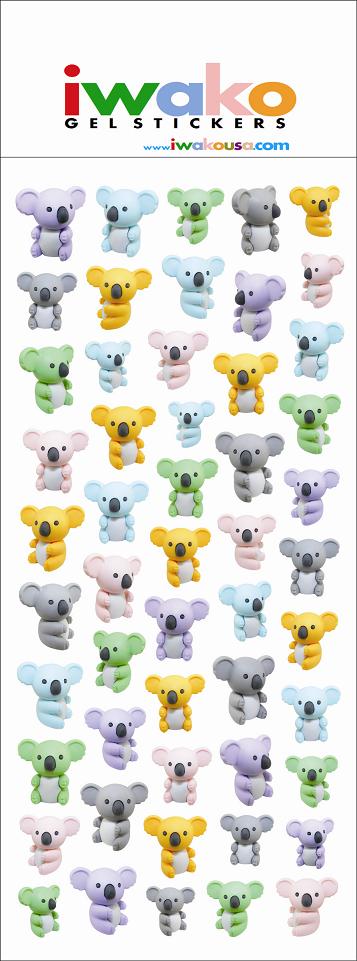 X 09196 KOALA GEL STICKER-DISCONTINUED