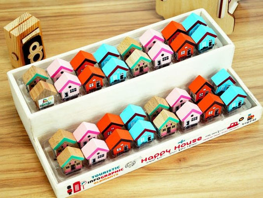 X 10070 LITTLE HOUSE WOODEN STAMPS-DISCONTINUED