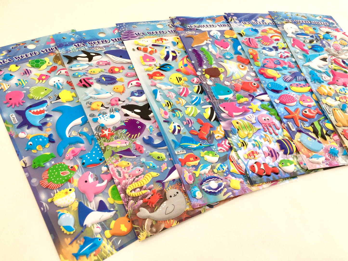 X 10113 SEALIFE PUFFY STICKERS-DISCONTINUED