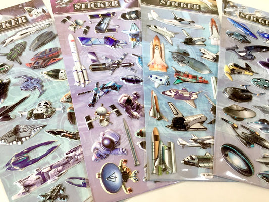 X 10126 Space Vehicle PUFFY Stickers-DISCONTINUED
