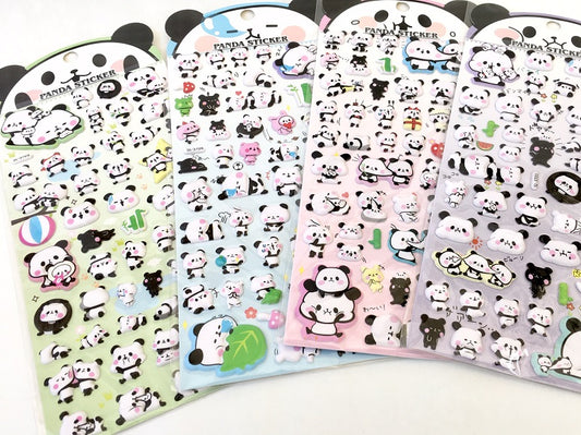 X 10136 PANDA PUFFY STICKERS-20