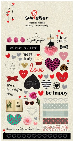 X 01023 LOVE ACTUALLY PVC Sticker-DISCONTINUED