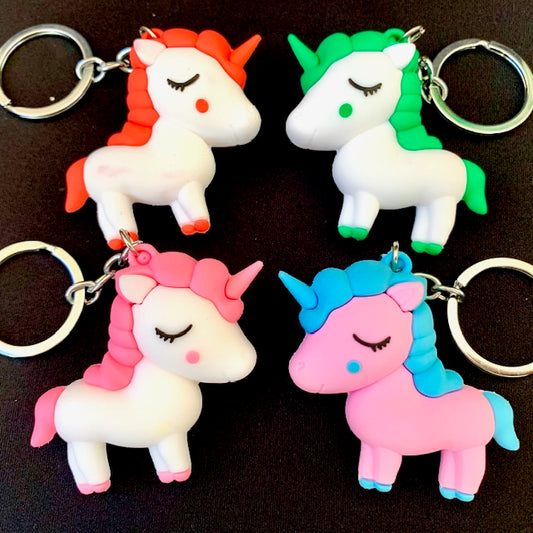 X 12025 UNICORN CHARM with keyring-DISCONTINUED