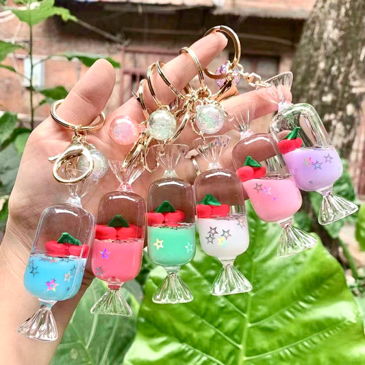 X 12076 CHERRY CANDY FLOATY KEY CHARM-DISCONTINUED