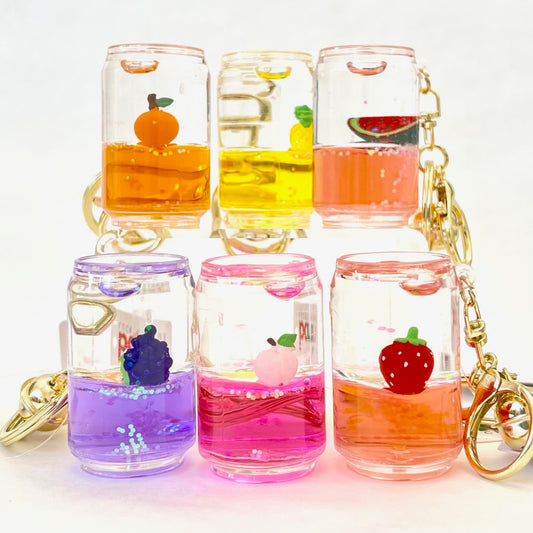12107 FRUIT CAN FLOATY KEY CHARM-12